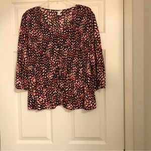 Cato XL womens smocked Top